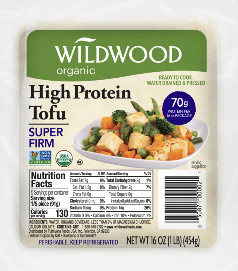 Wildwood Organic High Protein Tofu